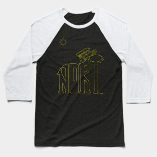 Nort Yellow Line Art Baseball T-Shirt